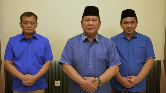 
					Tangkapan layar video Prabowo mengajak warga memilih Ahmad Luthfi-Taj Yasin pada Pilkada Jawa Tengah 2024.