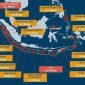 Ilustrasi peta penyebaran gempa bumi di Indonesia, termasuk gempa megathrust Selat Sunda. (Foto: Dok. Info BMKG)
