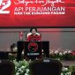 Ketua Umum Partai Demokrasi Indonesia Perjuangan (PDIP) Megawati Soekarnoputri saat berpidato di HUT PDIP. (Foto: Tim Media PDIP).
