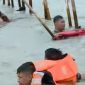 Pembongkaran di Pagar laut Tangerang pada Sabtu (18/1/2025). Sumber : Tangkapan layar