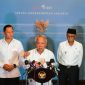Kepala Otorita Ibu Kota Nusantara (OIKN) Basuki Hadimuljono (tengah) menjelaskan progress pembangunan Ibu Kota Nusantara di Kompleks Istana Kepresidenan, Jakarta Pusat, Senin (3/2/2025).(Dok. Biro Pers Sekretariat Presiden).